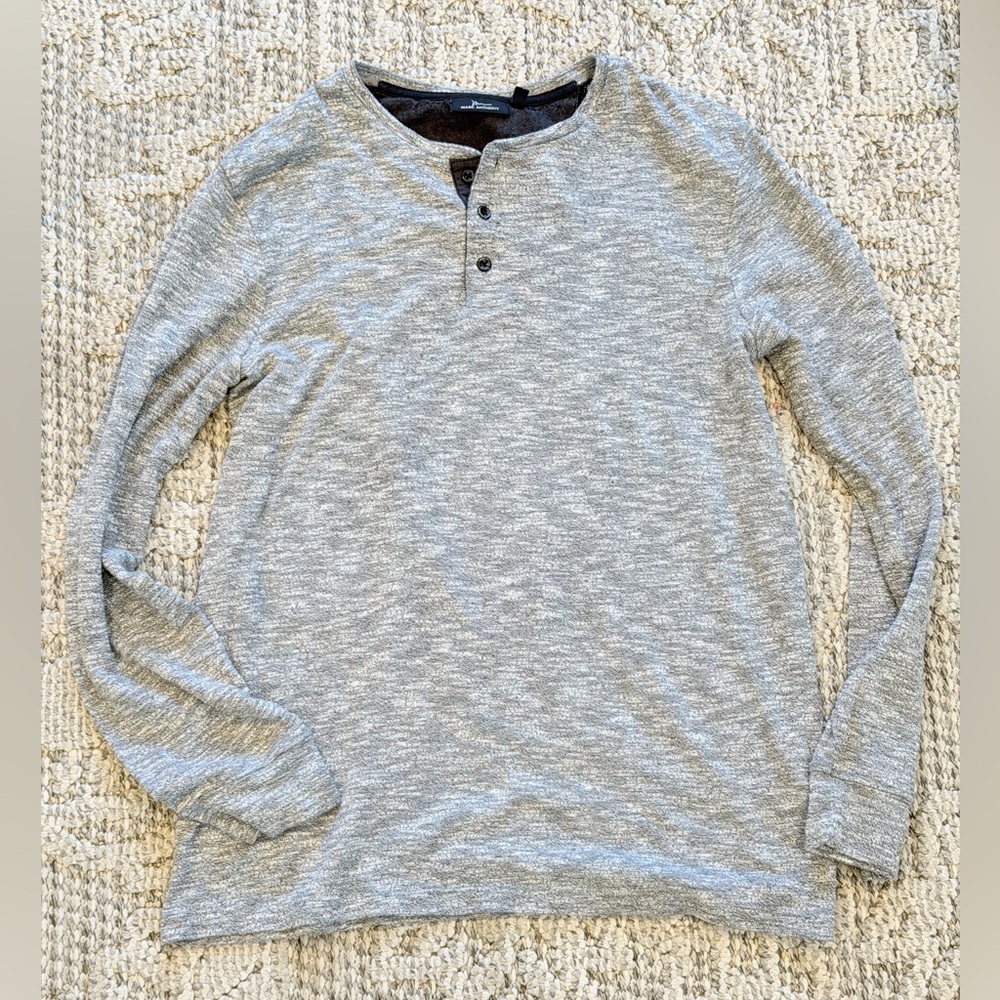Marc Anthony Light Gray Long Sleeve Henley